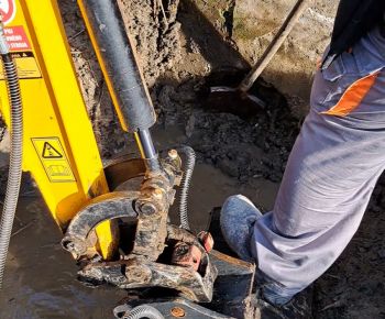 Aktuality / Protipovodňová ochrana južnej časti dediny - foto