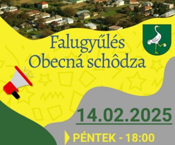 Aktuality /  Falugyűlés / Obecná schôdza   - foto